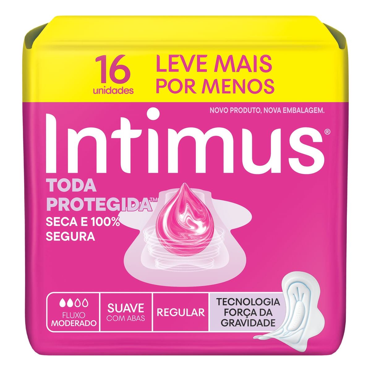 Absorvente Intimus Toda Protegida Dia Suave Com abas - 16 un — Intimus | Drogaria Taveira