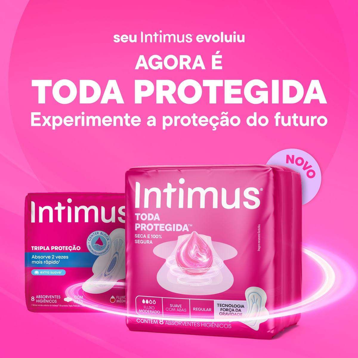Absorvente Intimus Toda Protegida Dia Suave Com abas - 32 un — imagem 2 | Drogaria Taveira