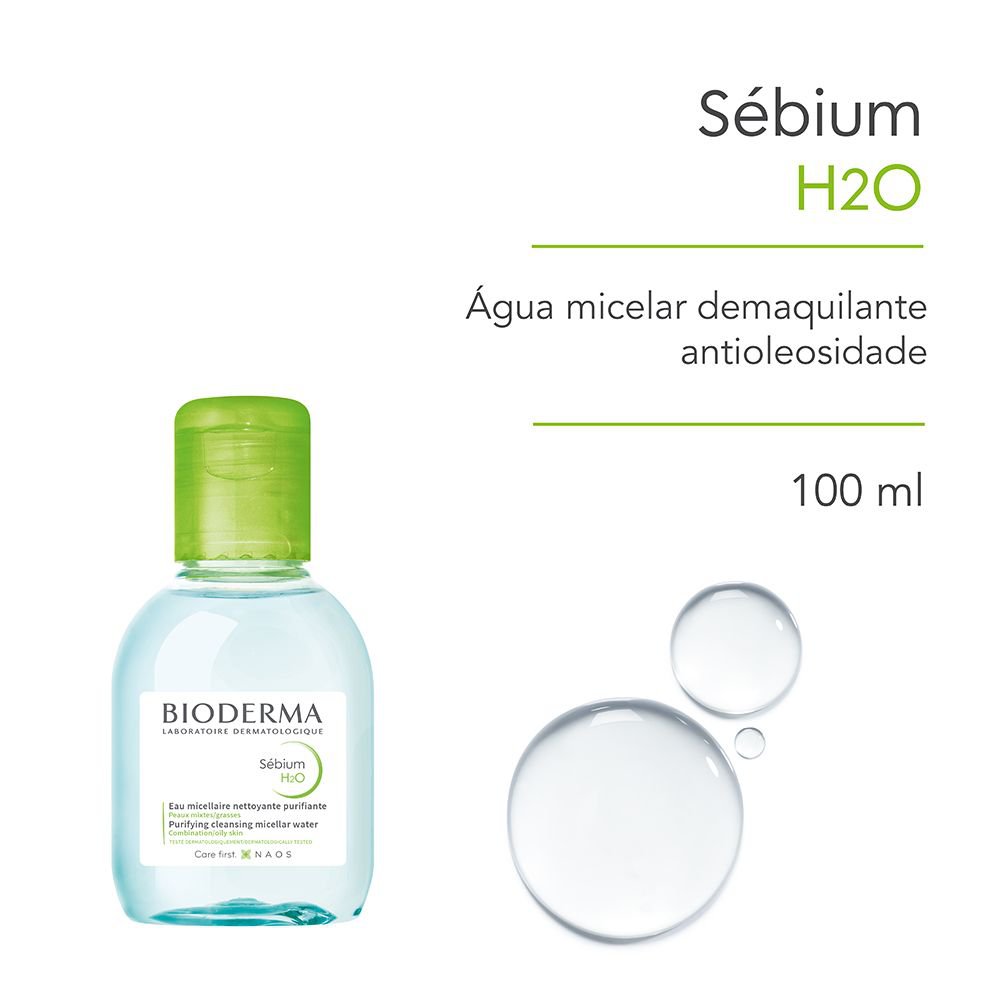Água Micelar Antioleosidade Bioderma Sébium H2O Pele Oleosa e Mista 100ml — imagem 2 | Drogaria Taveira