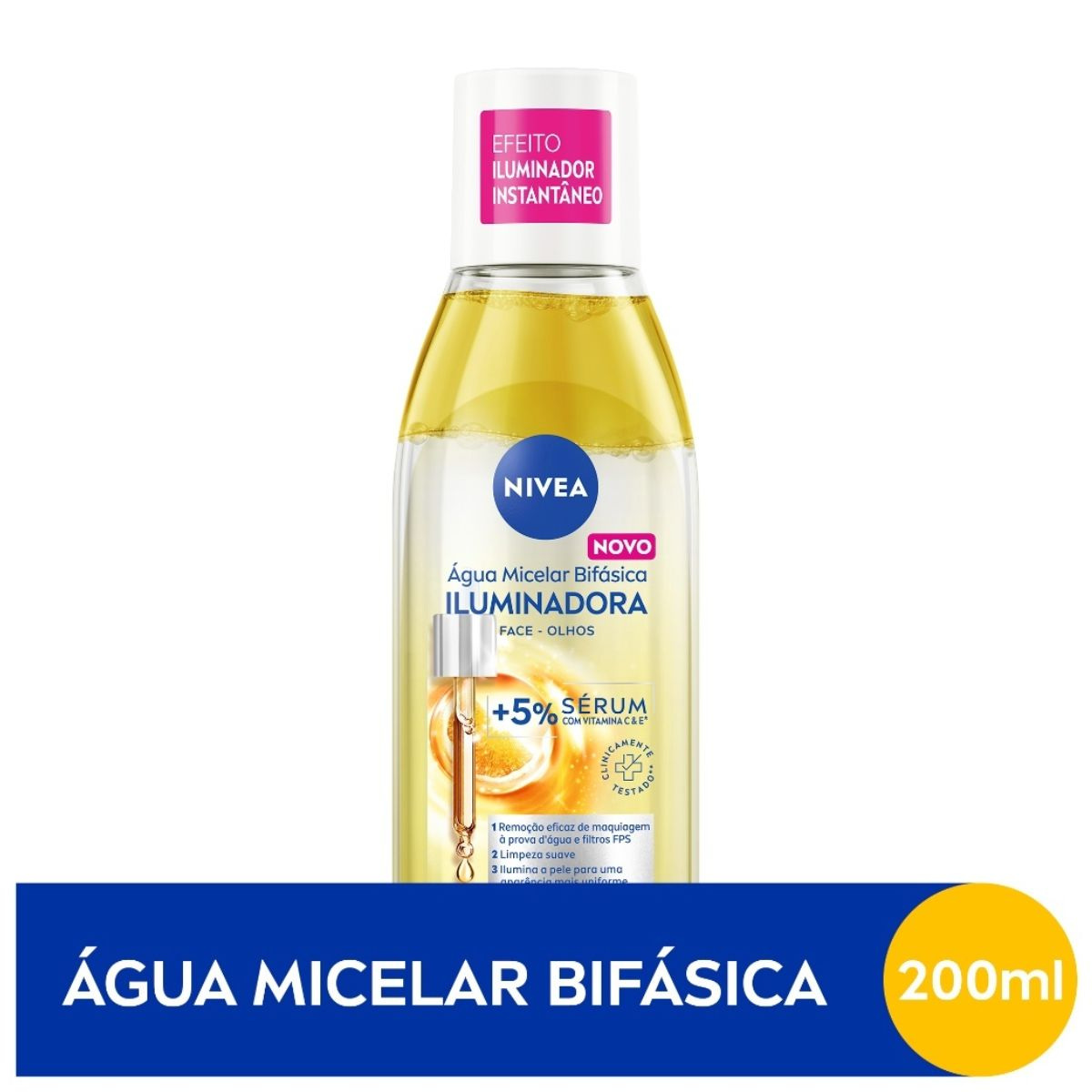 Água Micelar Bifásica Nivea Iluminadora 200ml — imagem 2 | Drogaria Taveira