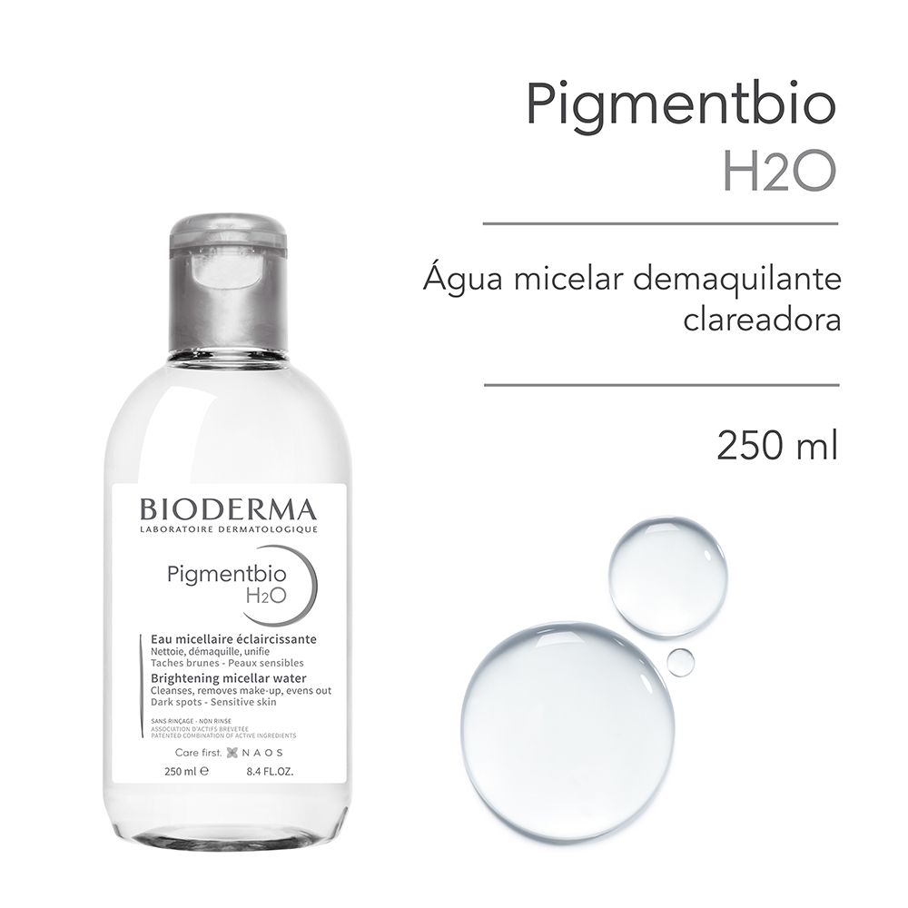 Água Micelar Bioderma Pigmentbio H2O Clareadora 250ml — imagem 2 | Drogaria Taveira