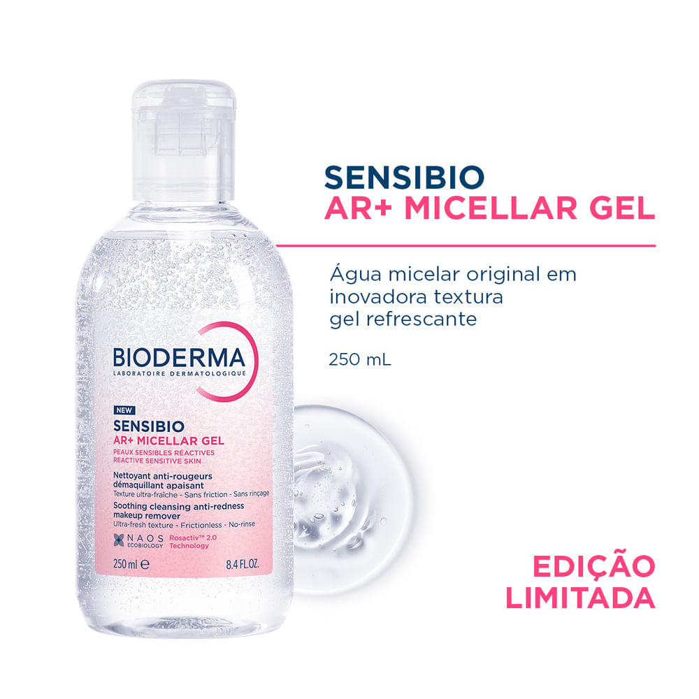 Água Micelar Bioderma Sensibio Ar+micellar Gel 250ml — imagem 2 | Drogaria Taveira