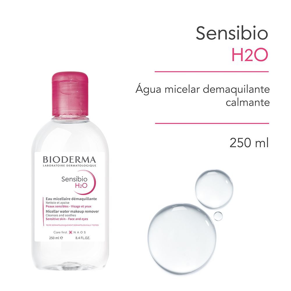 Água Micelar Bioderma Sensibio H2O Calmante 250ml — imagem 2 | Drogaria Taveira