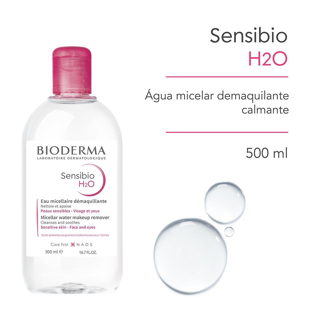 Água Micelar Bioderma Sensibio H2O Calmante 500ml — imagem 2 | Drogaria Taveira