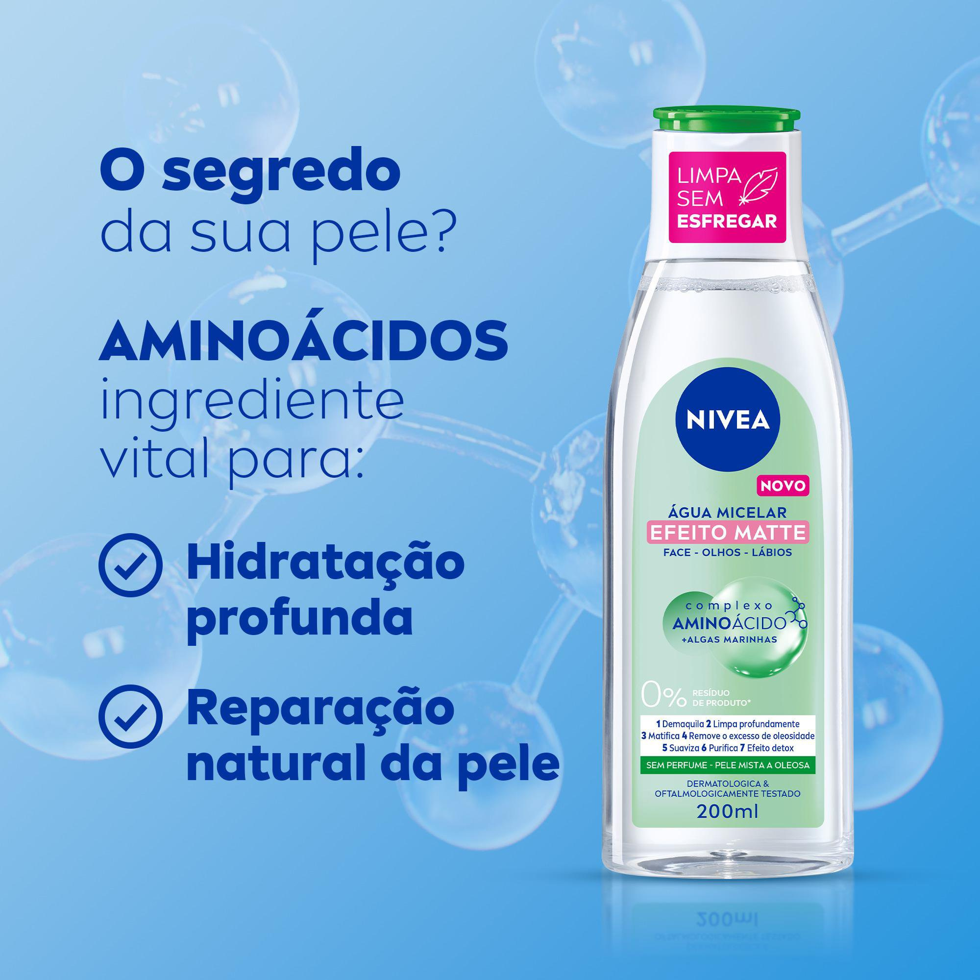 Água Micelar Nivea MicellAir 7 em 1 Efeito Matte 200ml — imagem 3 | Drogaria Taveira