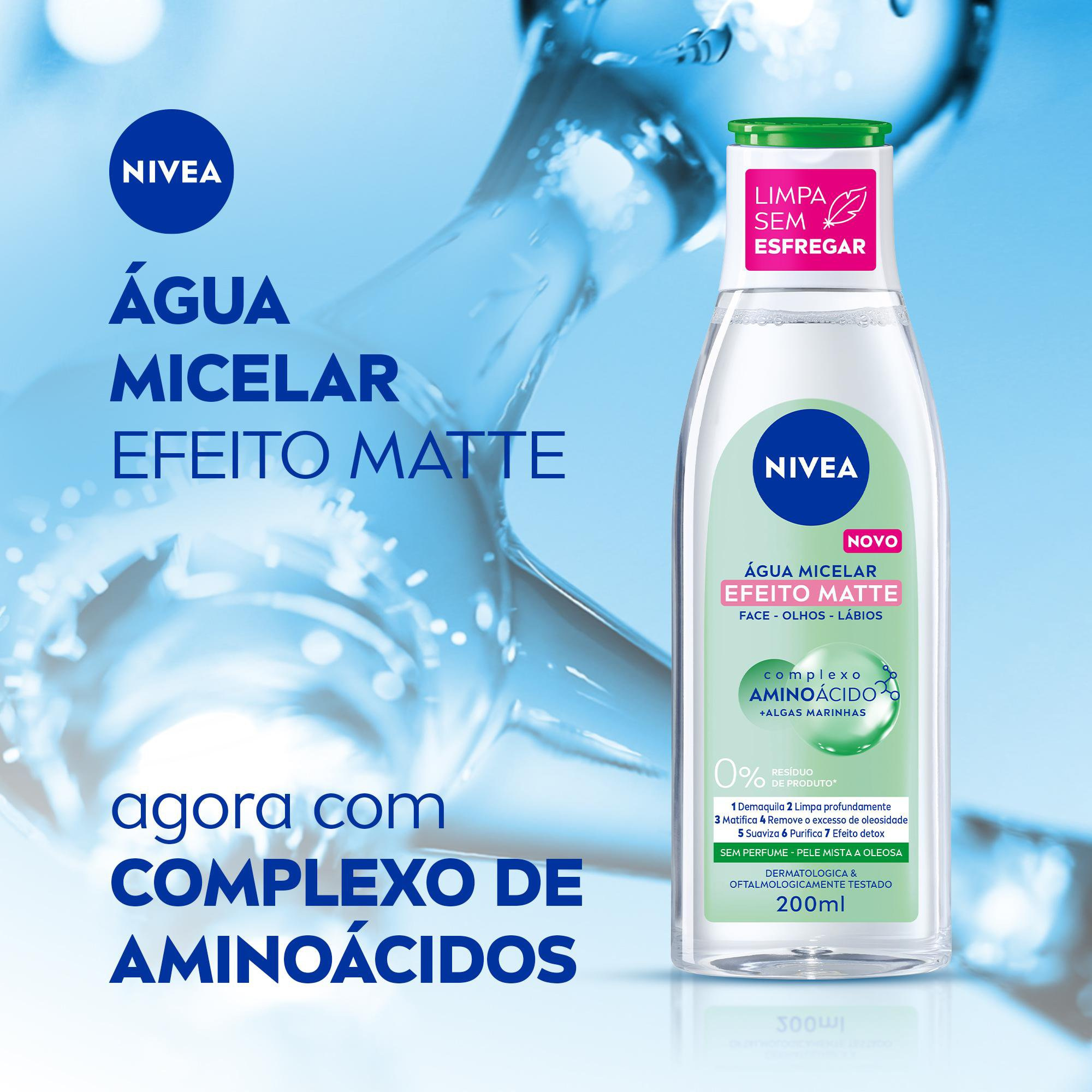 Água Micelar Nivea MicellAir 7 em 1 Efeito Matte 200ml — imagem 4 | Drogaria Taveira