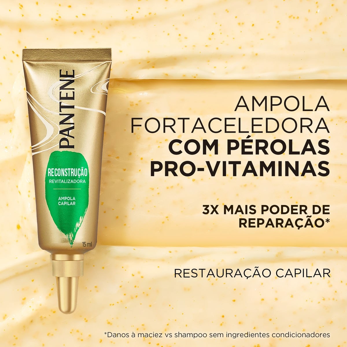Ampola de Tratamento Pantene Pro-V Reconstrução Revitalizadora Pérolas 15ml 3 Unidades — imagem 3 | Drogaria Taveira