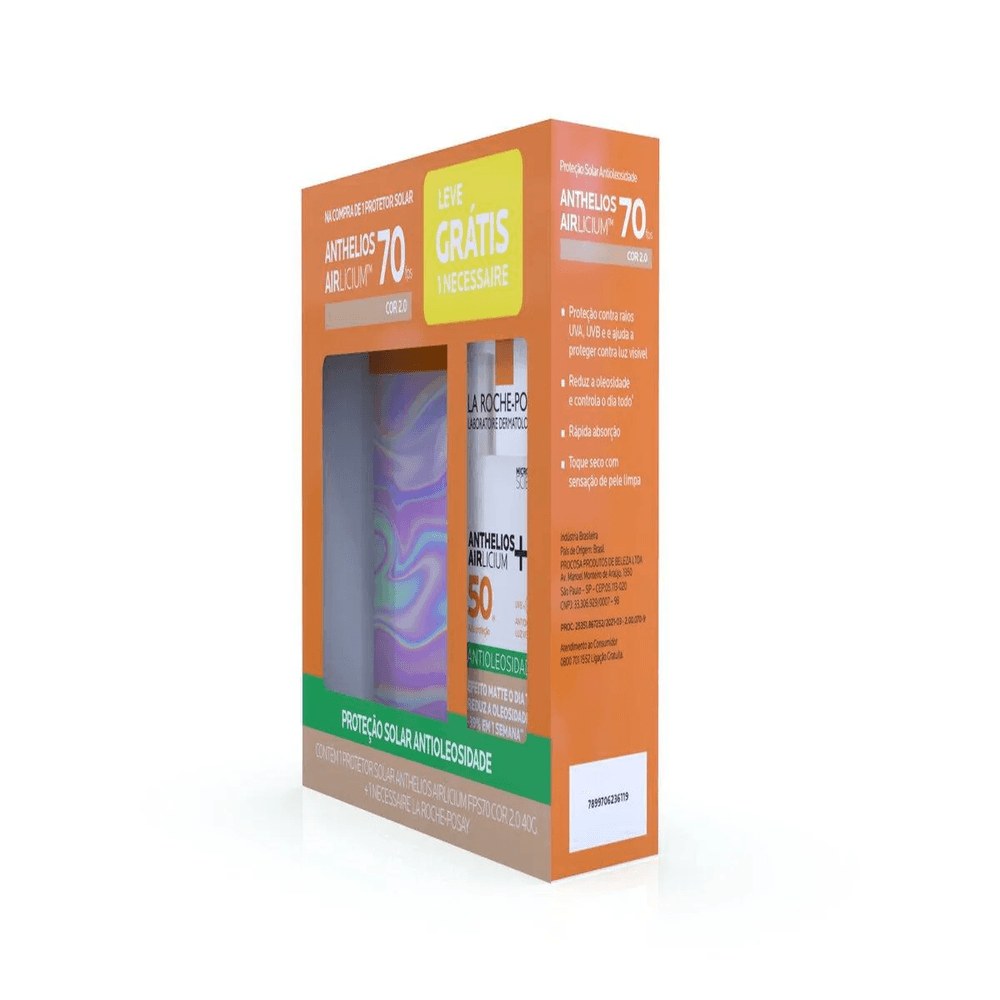Anthelios Airlicium Fps70 Cor 2.0 40g Gratis Necessaire La Roche Posay — imagem 3 | Drogaria Taveira