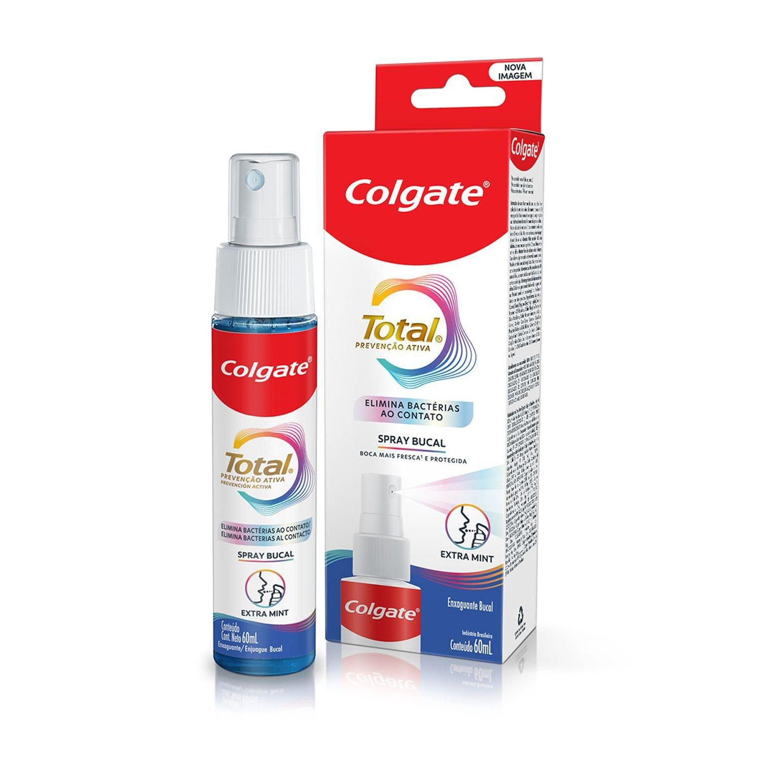 Antisséptico Bucal Colgate Total 12 Prevenção Ativa Sem Álcool Sabor Extra Mint Spray 60ml — Colgate | Drogaria Taveira
