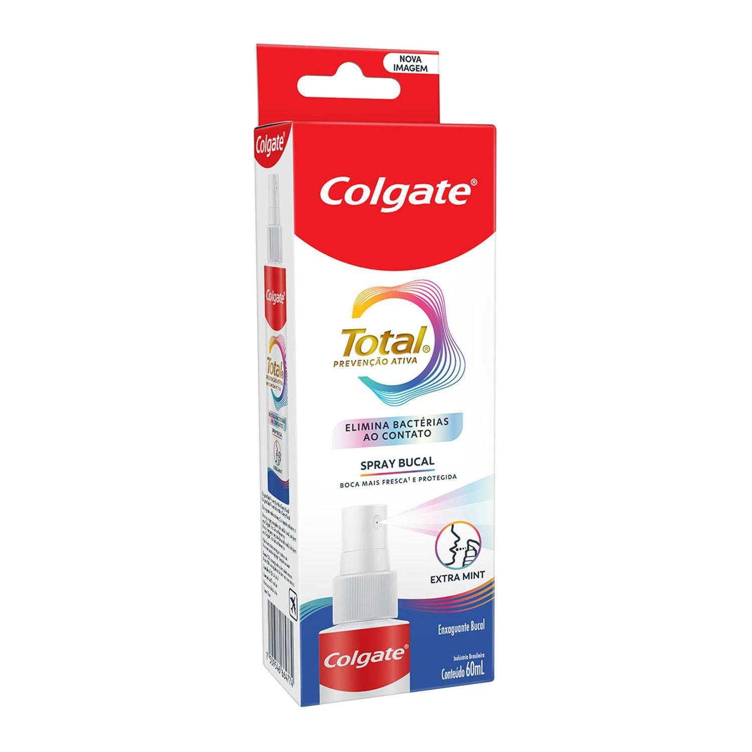 Antisséptico Bucal Colgate Total 12 Prevenção Ativa Sem Álcool Sabor Extra Mint Spray 60ml — imagem 2 | Drogaria Taveira