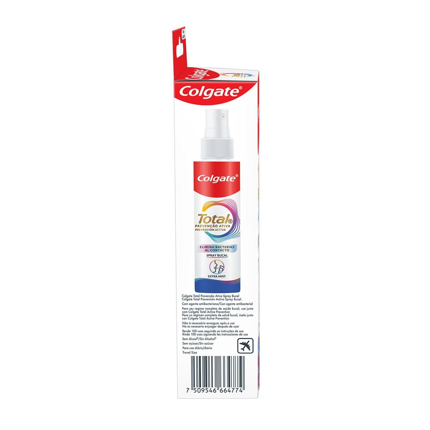 Antisséptico Bucal Colgate Total 12 Prevenção Ativa Sem Álcool Sabor Extra Mint Spray 60ml — imagem 3 | Drogaria Taveira