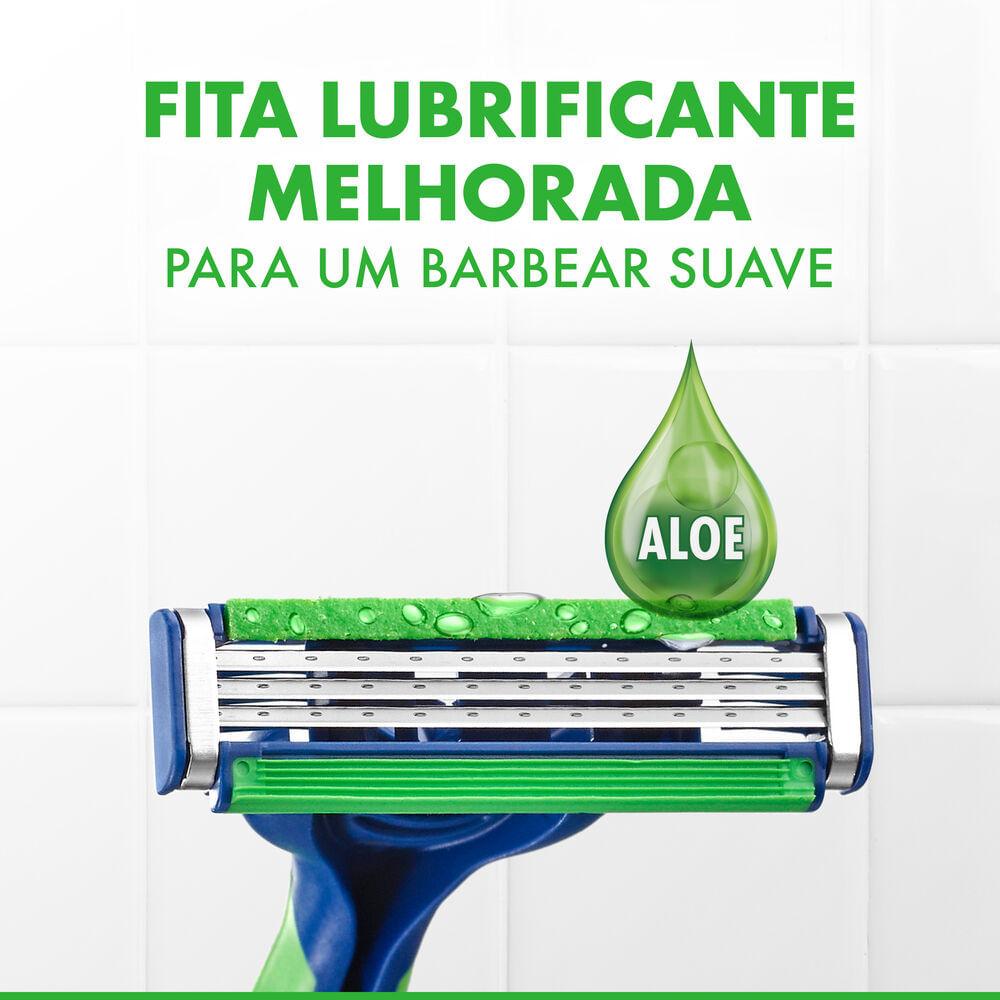 Aparelho de Barbear Descartável Gillette Prestobarba 3 Sensitive 4 Unidades — imagem 4 | Drogaria Taveira