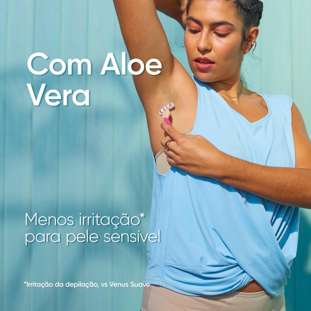 Aparelho de Depilação Descartável Gillette Venus Suave Sensitive 4 Unidades — imagem 3 | Drogaria Taveira