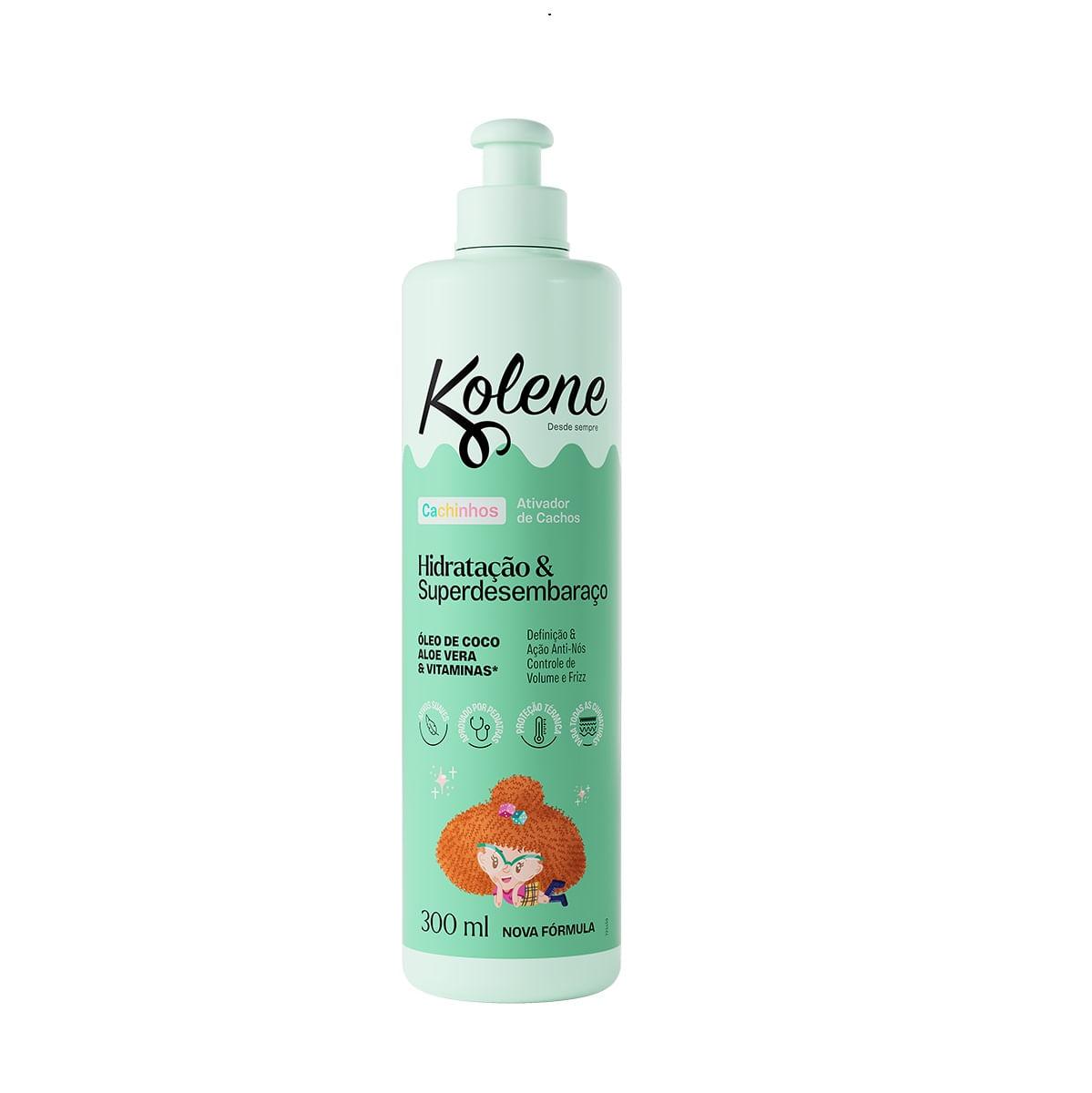 Ativador de Cachos Infantil Kolene Cachinhos Hidratação e Super Desembaraço 300ml — Kolene | Drogaria Taveira
