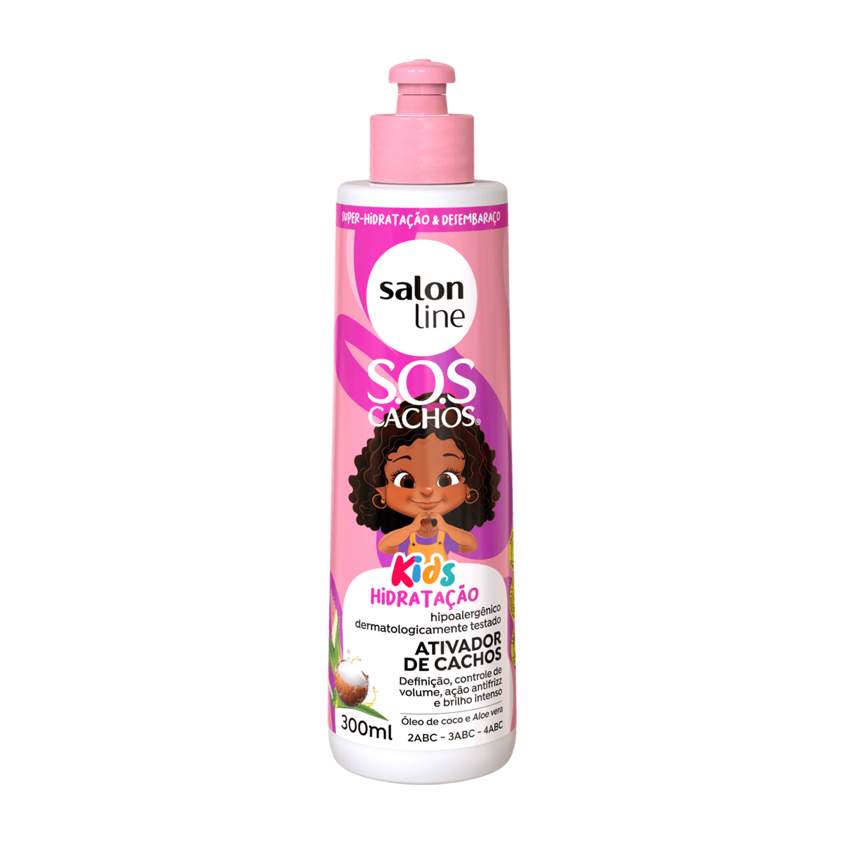 Ativador de Cachos Infantil Salon Line SOS Cachos Kids 300ml — Salon Line | Drogaria Taveira