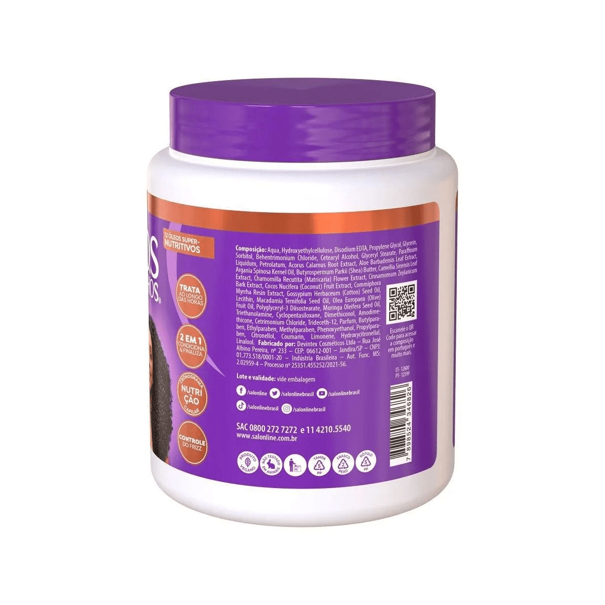 Ativador de Cachos Salon Line SOS Cachos Super Óleos 1kg — imagem 2 | Drogaria Taveira