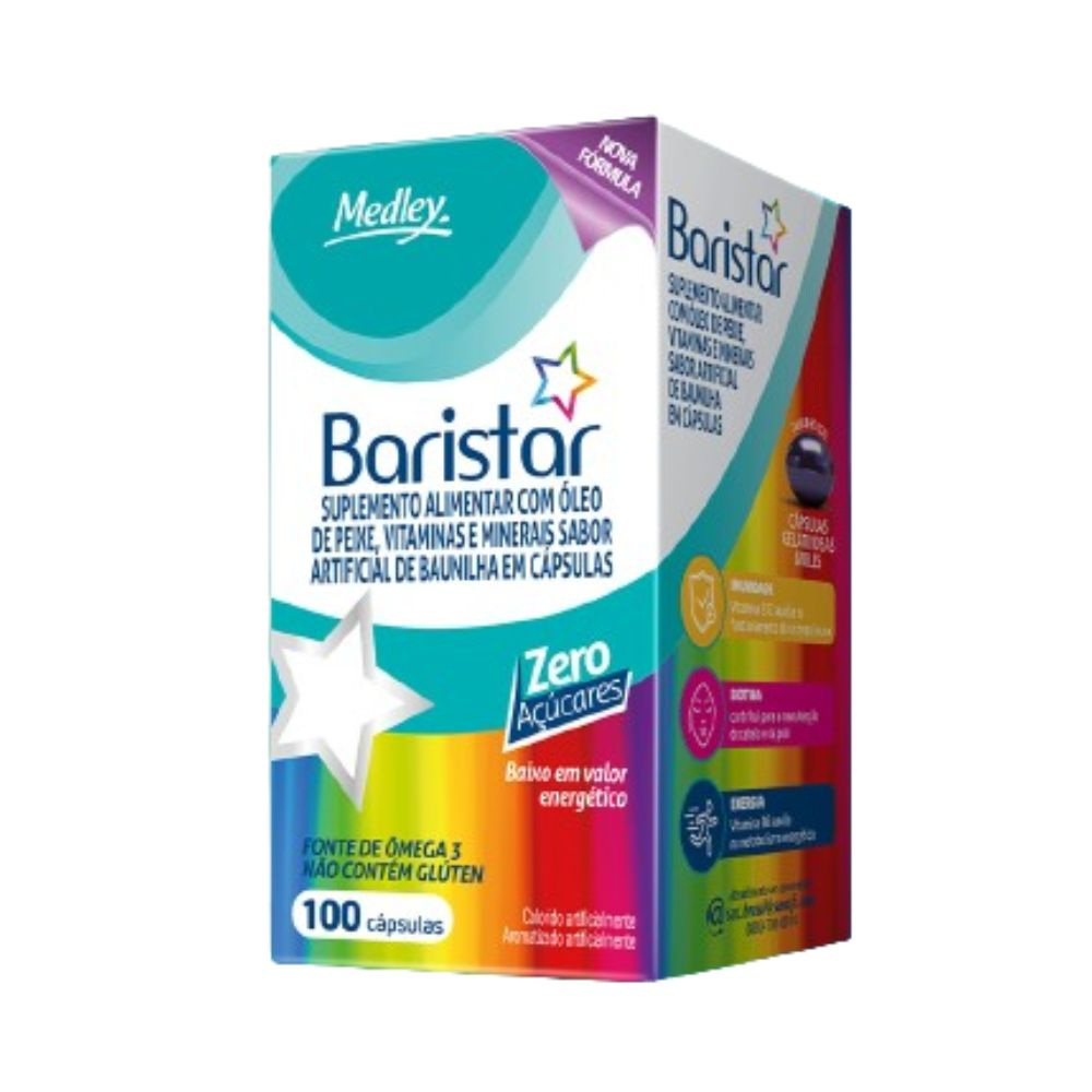Baristar 100 Cápsulas Gelatinosas Moles — Baristar | Drogaria Taveira