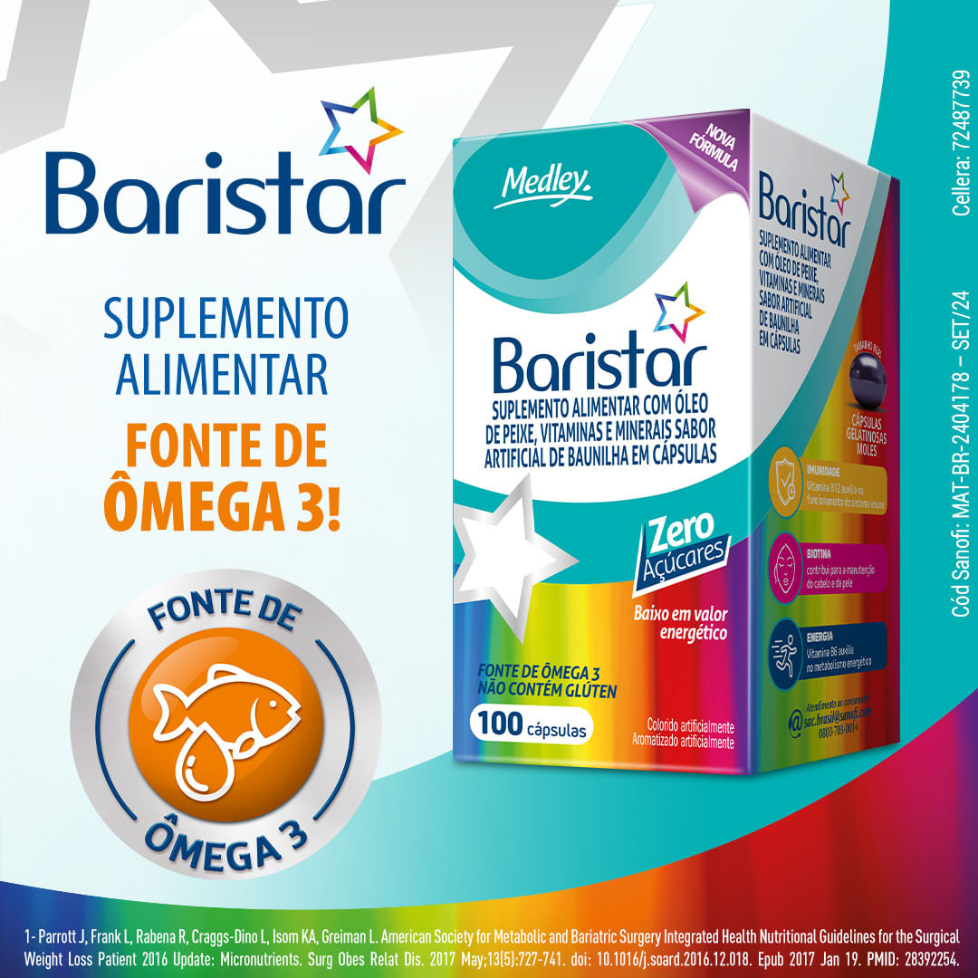 Baristar 100 Cápsulas Gelatinosas Moles — imagem 2 | Drogaria Taveira