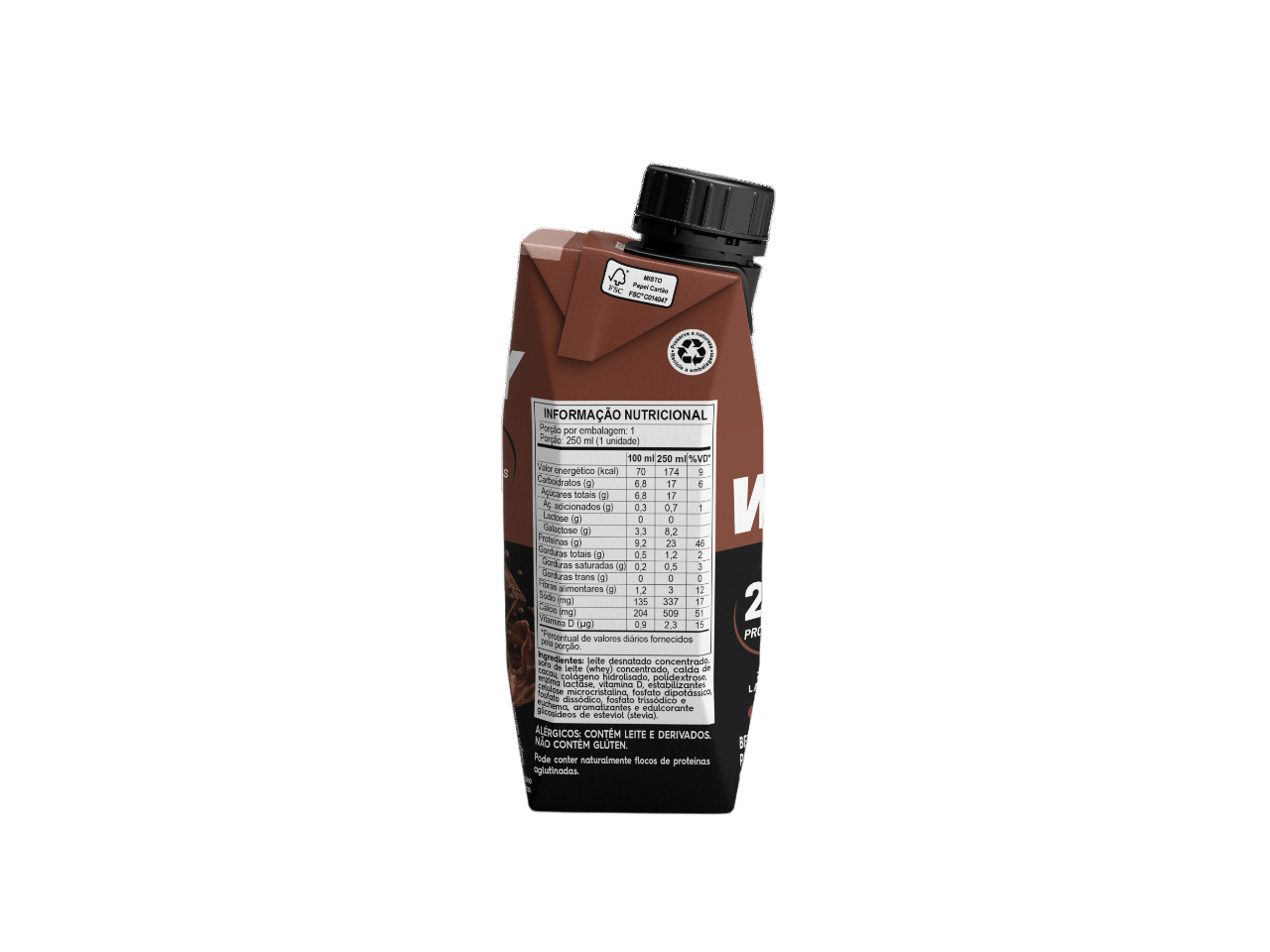 Bebida Proteica Pro Force 23g Cacau Zero Lactose 250ml — imagem 4 | Drogaria Taveira