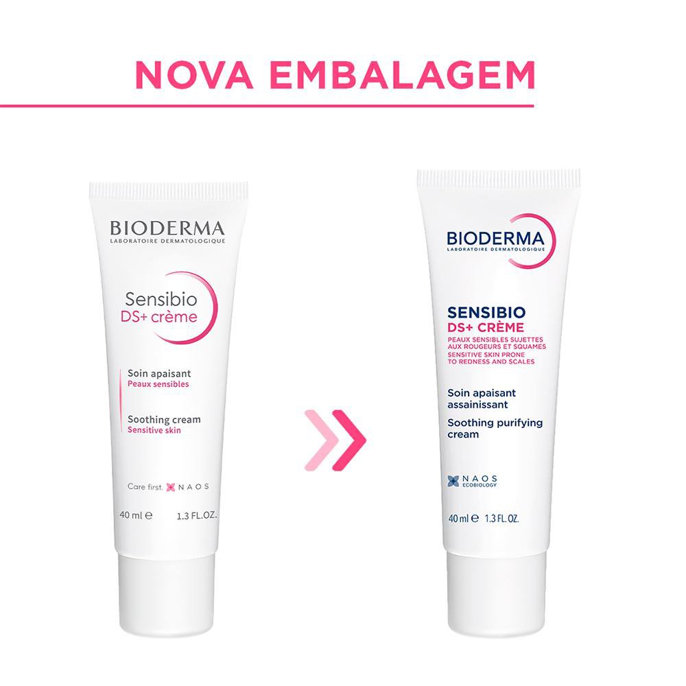 Bioderma Gel Creme Facial Bioderma Sensibio DS+ Antivermelhidão e Antidescamação 40ml — imagem 3 | Drogaria Taveira