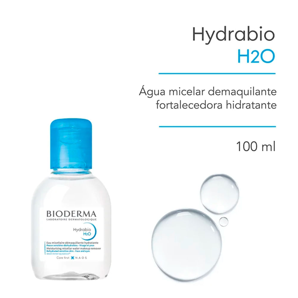 Bioderma Hydrabio H2O Água Micelar 100ml — imagem 2 | Drogaria Taveira