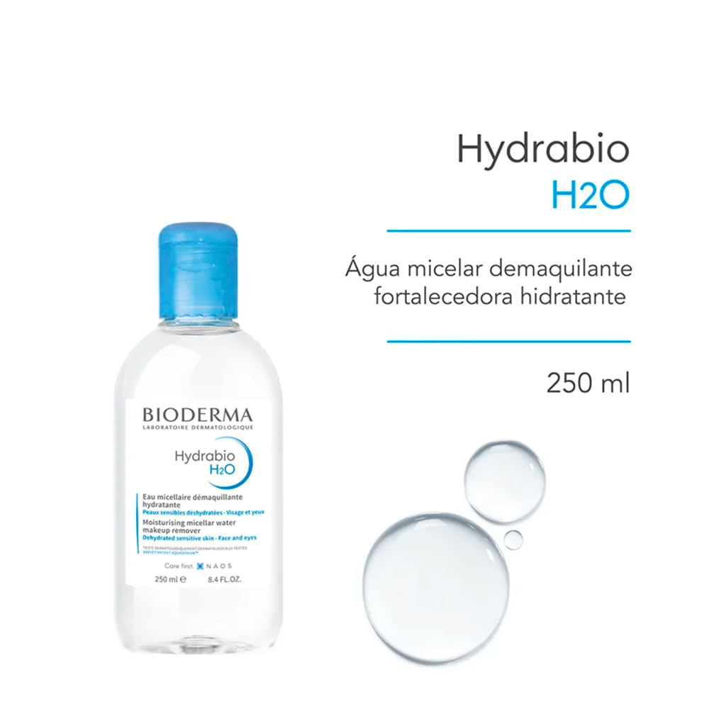 Bioderma Hydrabio H2O Água Micelar 250ml — imagem 2 | Drogaria Taveira