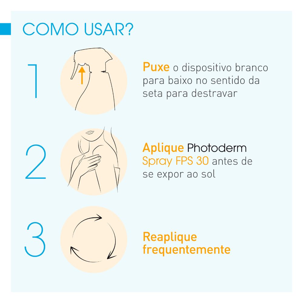 Bioderma Photoderm Spray FPS 30 Protetor Solar com Textura Ultra Leve 400ml — imagem 4 | Drogaria Taveira