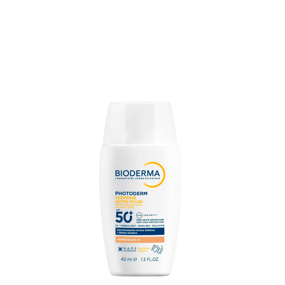 Bioderma - Photoderm XDefense Ultrafluido FPS 60 Cor 3.0 - Protetor Solar Facial - 40ml — imagem 2 | Drogaria Taveira
