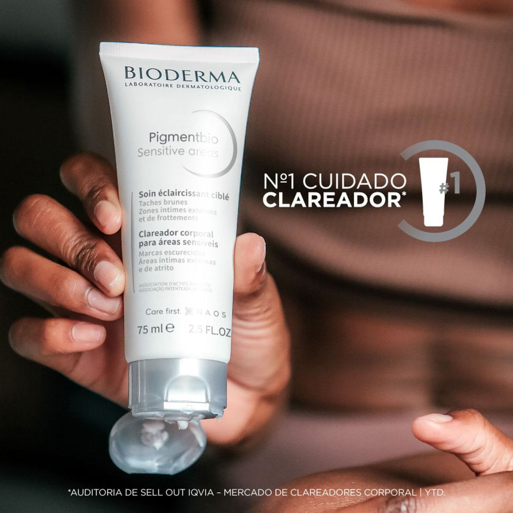 Bioderma Pigmentbio Sensitive Areas Clareador Corporal para Áreas Íntimas e Sensíveis 75ml — imagem 2 | Drogaria Taveira