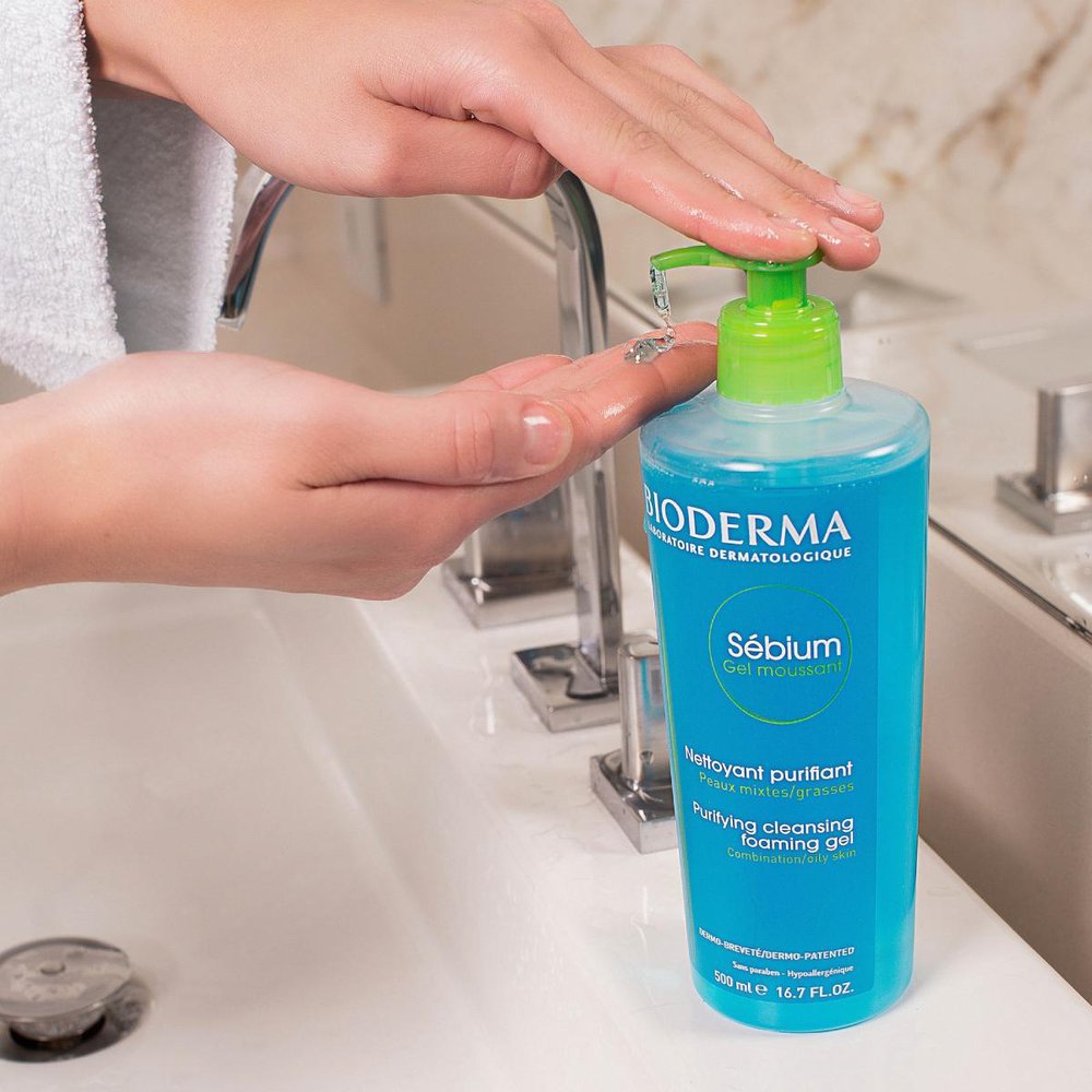 Bioderma Sébium Gel Moussant Gel de Limpeza Antioleosidade de Alta Tolerância 500ml — imagem 3 | Drogaria Taveira