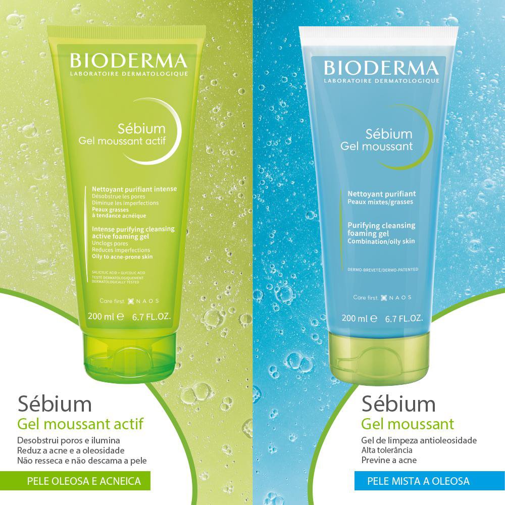 Bioderma Sébium Gel Moussant Gel de Limpeza Antioleosidade de Alta Tolerância 500ml — imagem 4 | Drogaria Taveira