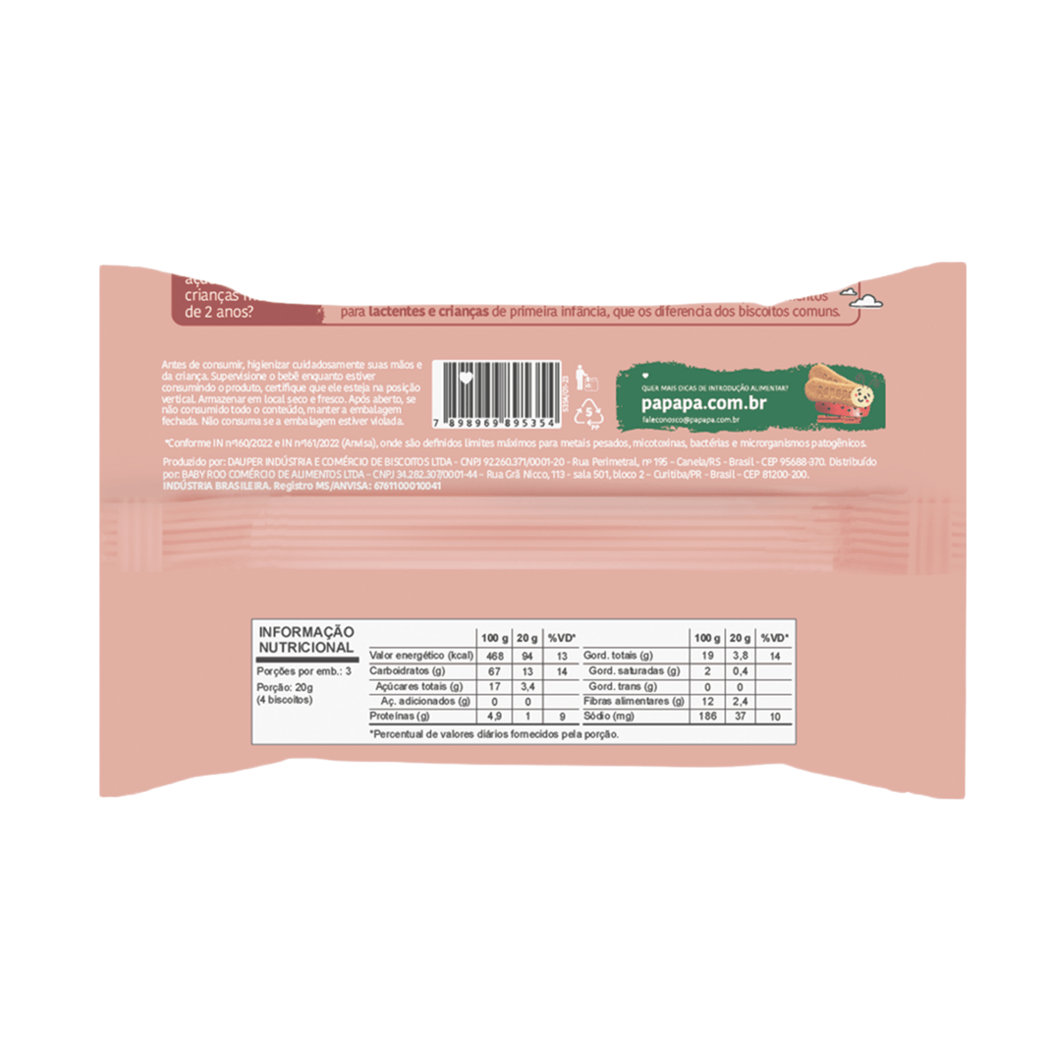 Biscoito Infantil Papapá Biscotti Sabor Maçã e Canela +10 Meses 60g — imagem 2 | Drogaria Taveira