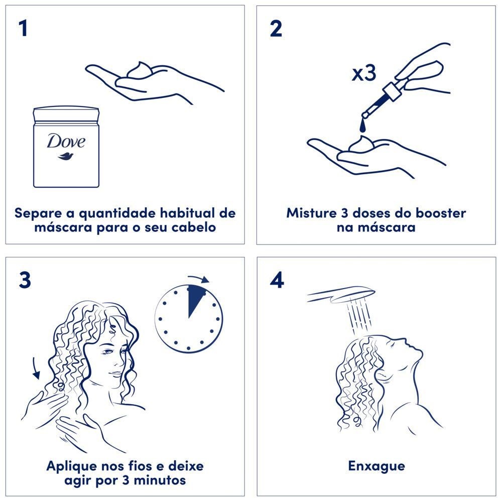 Booster Dove Texturas Reais Óleo Hidratação 30ml — imagem 4 | Drogaria Taveira