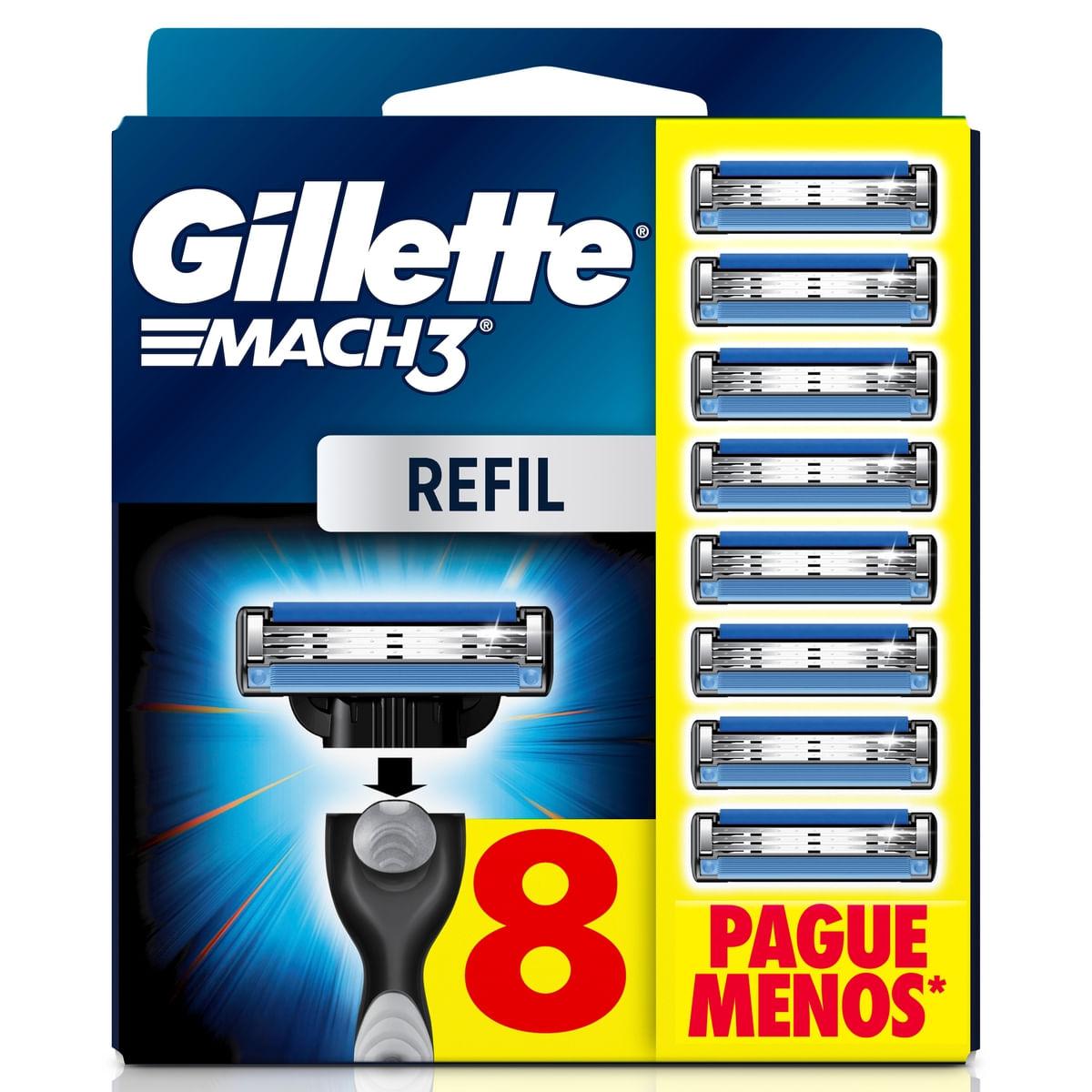 Carga para Aparelho de Barbear Gillette Mach3 8 Unidades — Gillette Mach3 | Drogaria Taveira