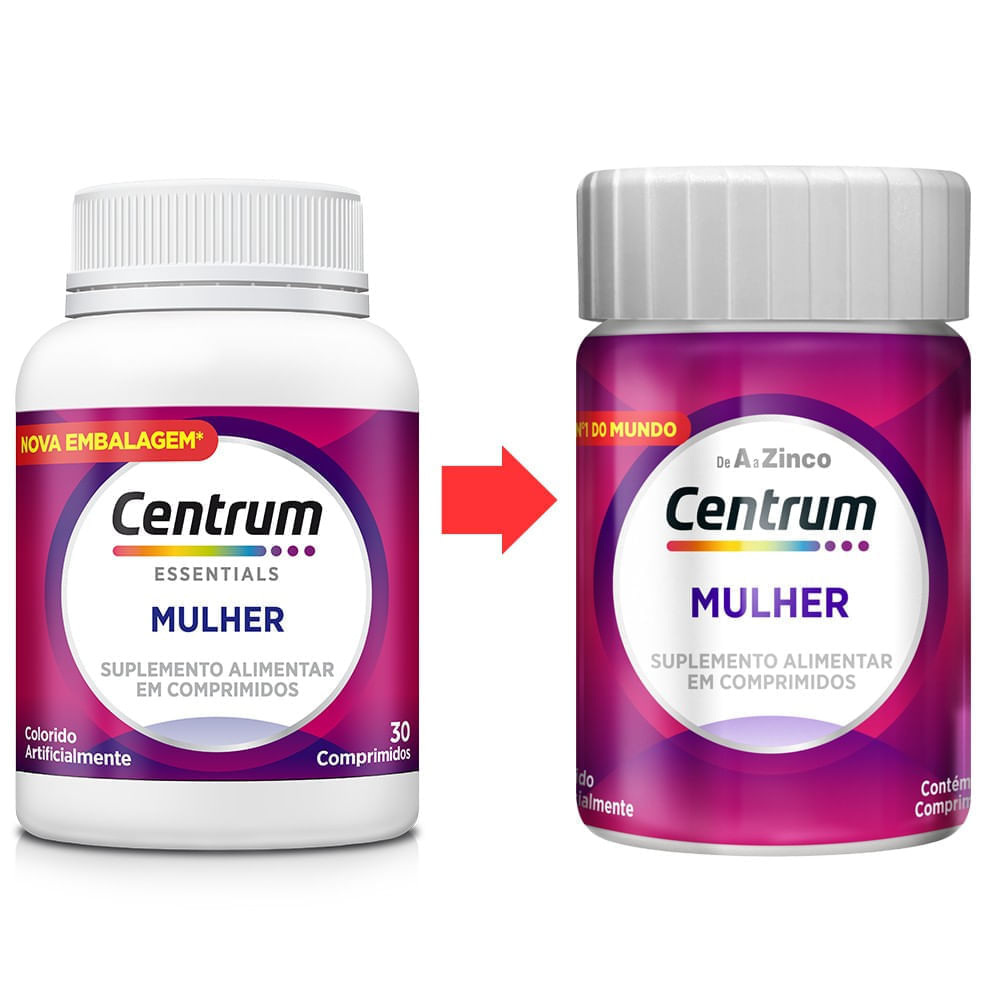 Centrum de A a Zinco Mulher 30 Comprimidos — imagem 3 | Drogaria Taveira