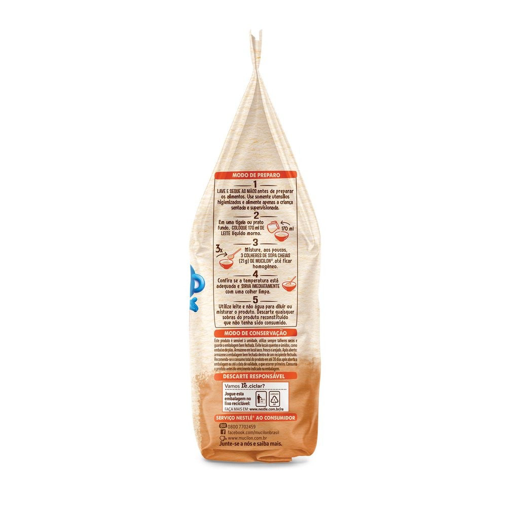 Cereal Infantil Mucilon 5 Cereais +6 meses Sem Adição de Açúcares 180g — imagem 3 | Drogaria Taveira