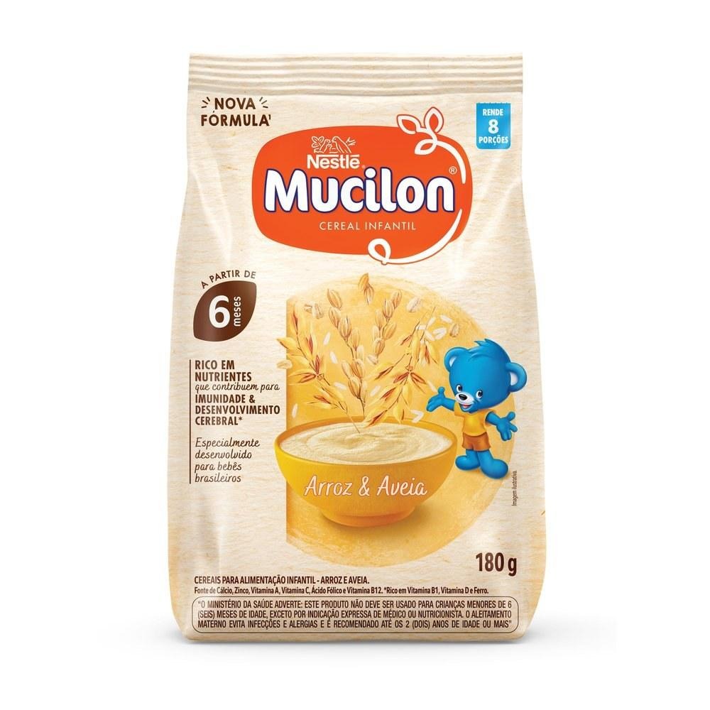 Cereal Infantil Mucilon Arroz e Aveia +6 meses 180g — Mucilon | Drogaria Taveira