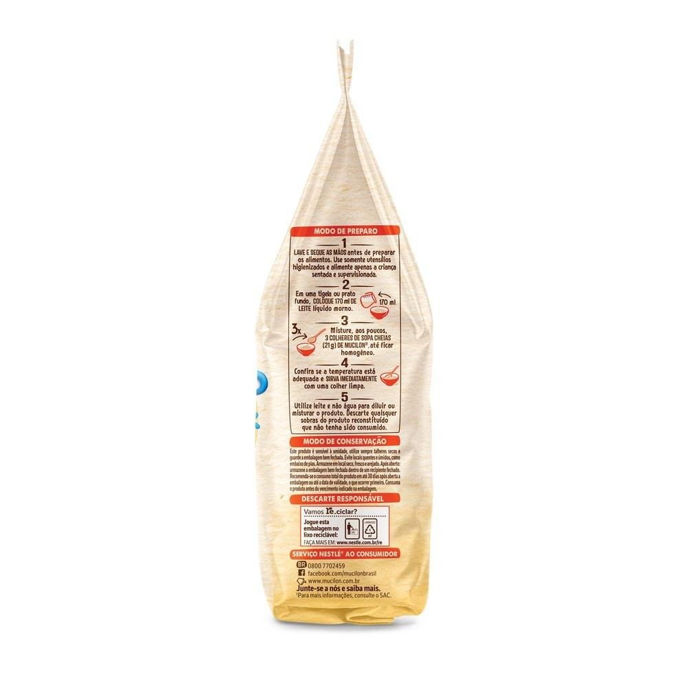 Cereal Infantil Mucilon Arroz e Aveia +6 meses 180g — imagem 3 | Drogaria Taveira