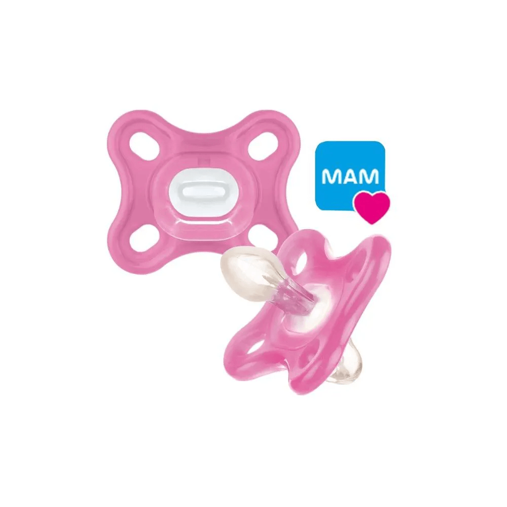 Chupeta MAM Comfort Ortodôntica de 0 a 2 meses SkinSoft Silicone Rosa 1 Unidade — imagem 2 | Drogaria Taveira