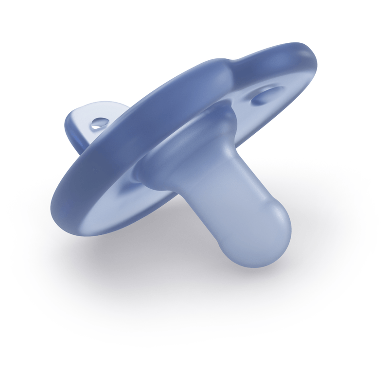 Chupeta Philips Avent Soothie Heart de 0 a 3 meses Flexível Silicone Azul 2 Unidades — imagem 3 | Drogaria Taveira