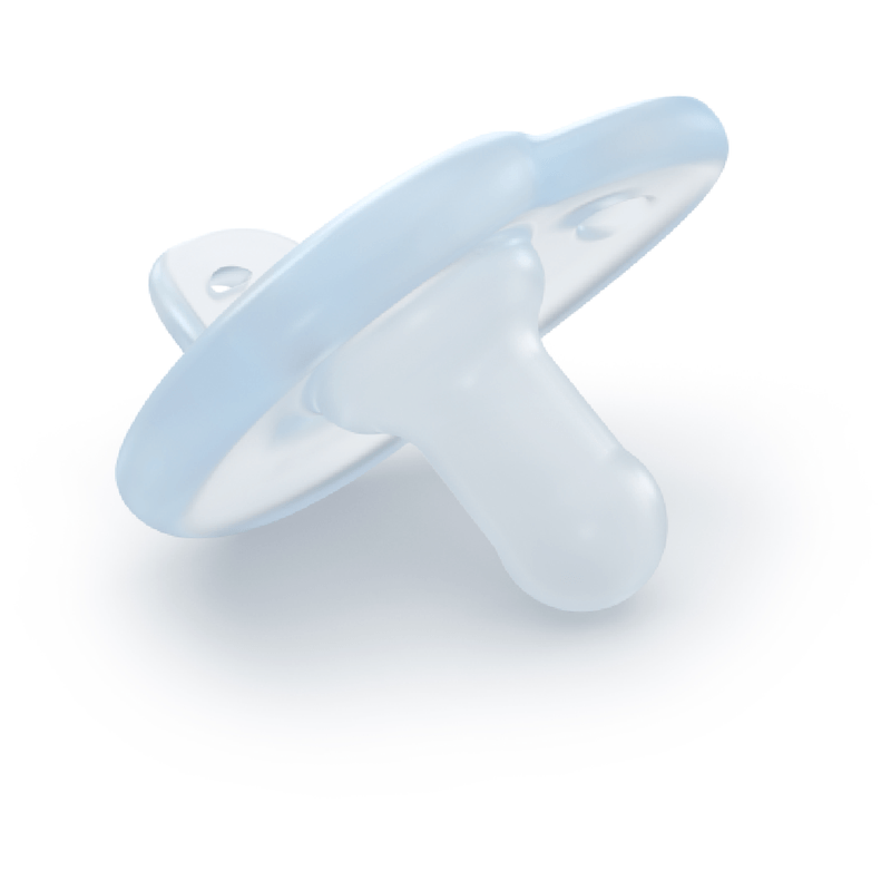 Chupeta Philips Avent Soothie Heart de 0 a 3 meses Flexível Silicone Azul 2 Unidades — imagem 4 | Drogaria Taveira