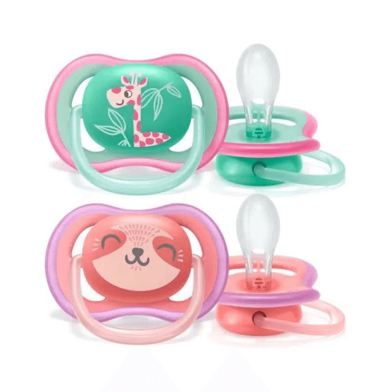 Chupeta Philips Avent Ultra Air +18 meses Silicone Rosa 2 Unidades — Philips Avent | Drogaria Taveira
