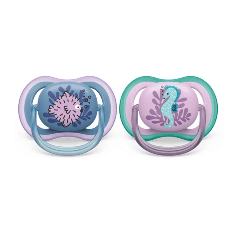 Chupeta Philips Avent Ultra Air +6 meses Silicone Azul e Rosa 2 Unidades — imagem 3 | Drogaria Taveira