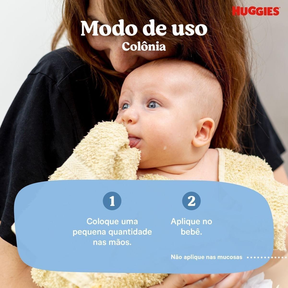 Colônia Huggies Extra Suave Hipoalergênica 100 ml — imagem 2 | Drogaria Taveira