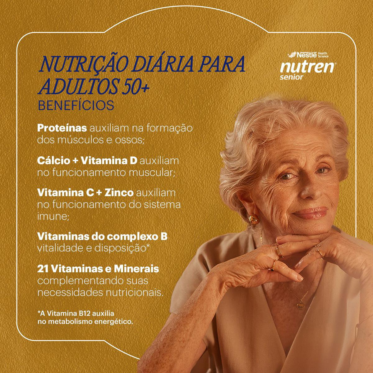 Complemento Alimentar Nutren Senior Sem Sabor Zero Lactose 740g — imagem 3 | Drogaria Taveira