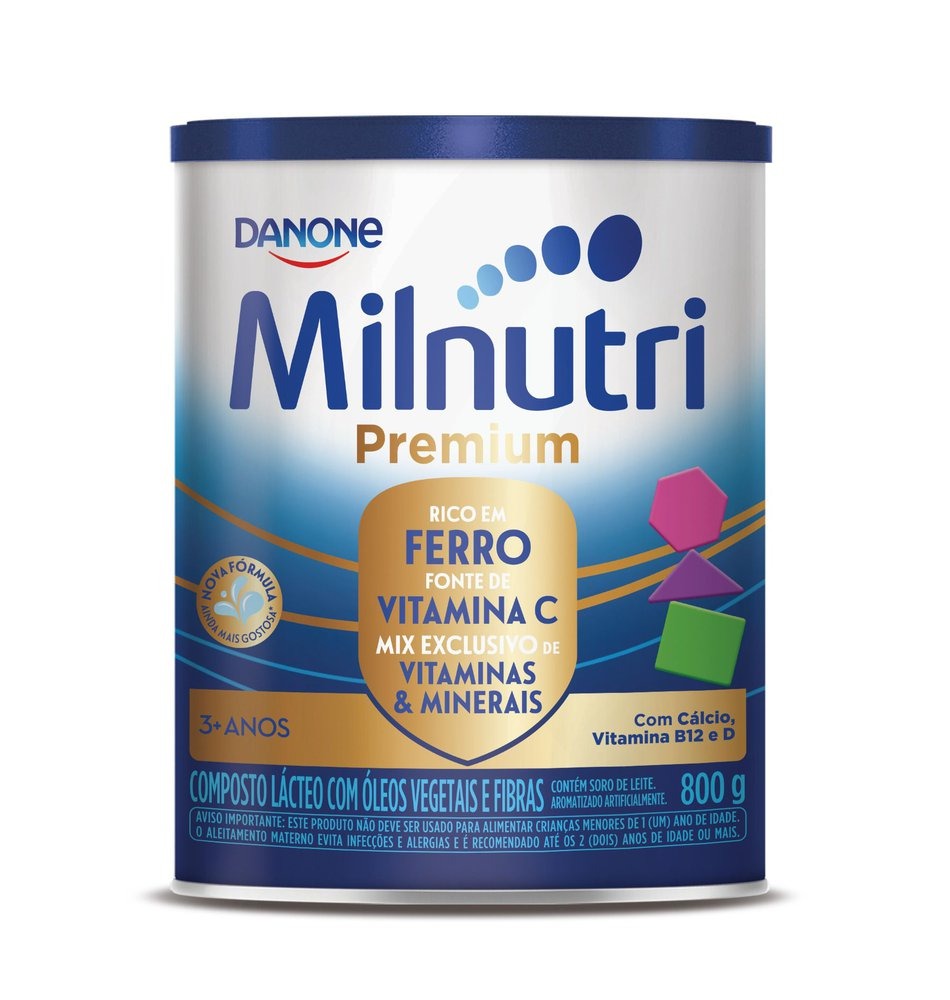 Composto Lácteo Infantil Milnutri Premium 1 a 5 anos 800g — Milnutri | Drogaria Taveira