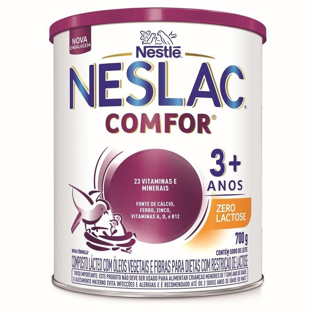 Composto Lácteo Infantil Neslac Comfor de 3 a 5 anos Zero Lactose 700g — Neslac | Drogaria Taveira