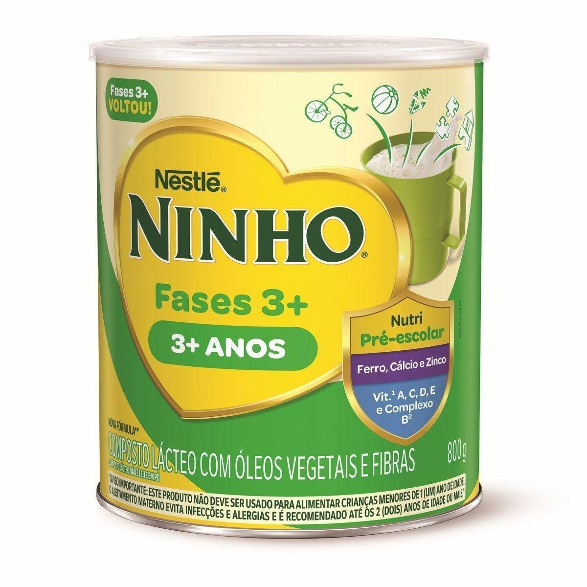 Composto Lácteo Infantil Ninho Fases 3+ 800g — Ninho | Drogaria Taveira