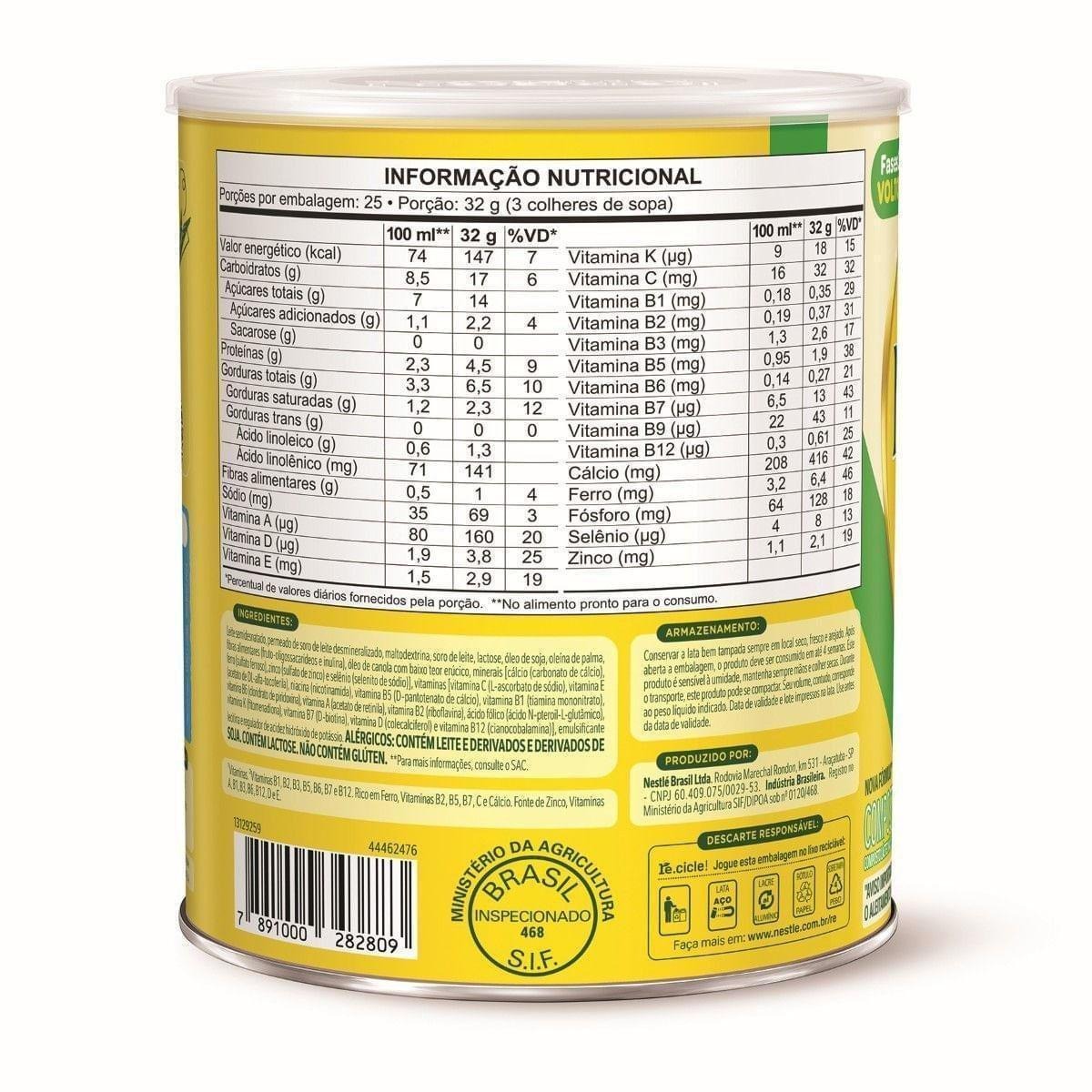 Composto Lácteo Infantil Ninho Fases 3+ 800g — imagem 2 | Drogaria Taveira