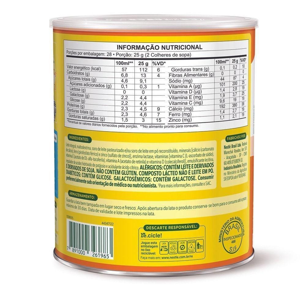 Composto Lácteo NINHO Zero Lactose Lata 700g — imagem 3 | Drogaria Taveira
